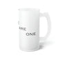 WE THE PEOPLE Frosted Glass Beer Mug