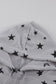 Star Print Drawstring Detail Hoodie