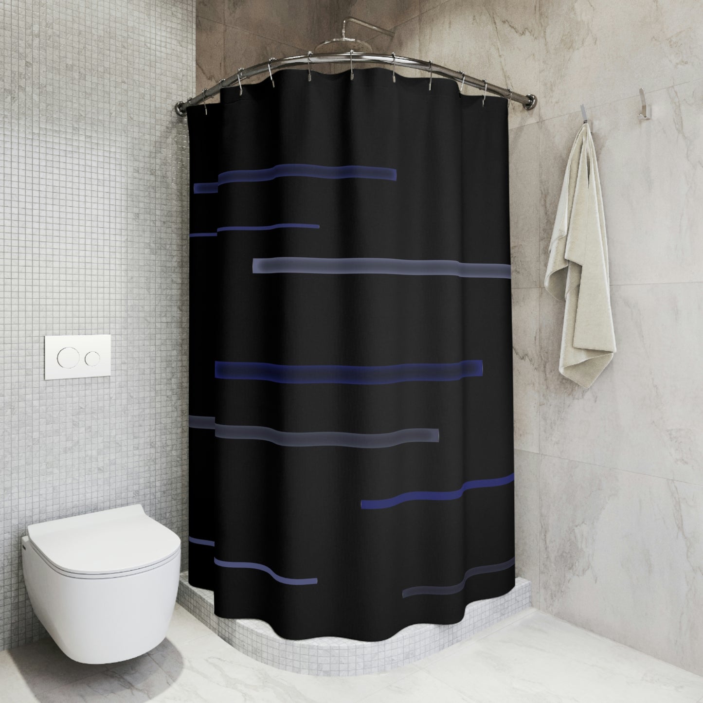 BTD - Forward Design Polyester Shower Curtain